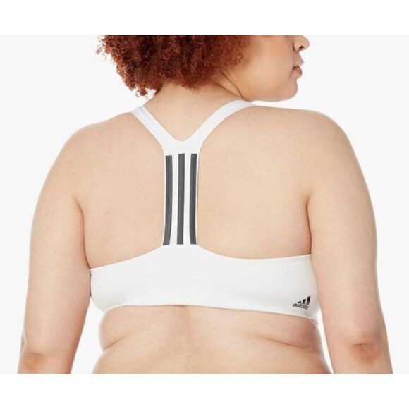 Adidas Plus Size 3X Training Medium Support Better 3-Stripes Bra NWT - Flaw - Picture 2 of 11